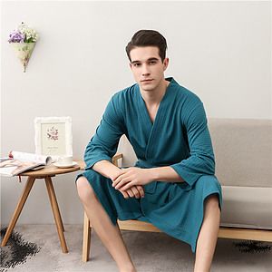 Waffle Knit Robes Soft Unisex Lightweight Spa Bathrobe