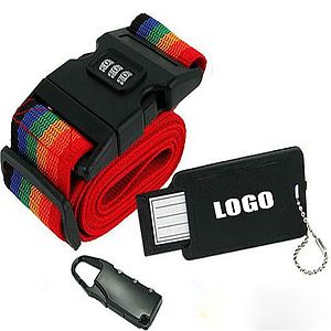 3Pcs Set of Luggage Strap   Password Lock   Name Card