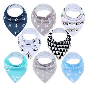 Baby Bandana Bibs Baby Boys Bibs for Drooling and Teething