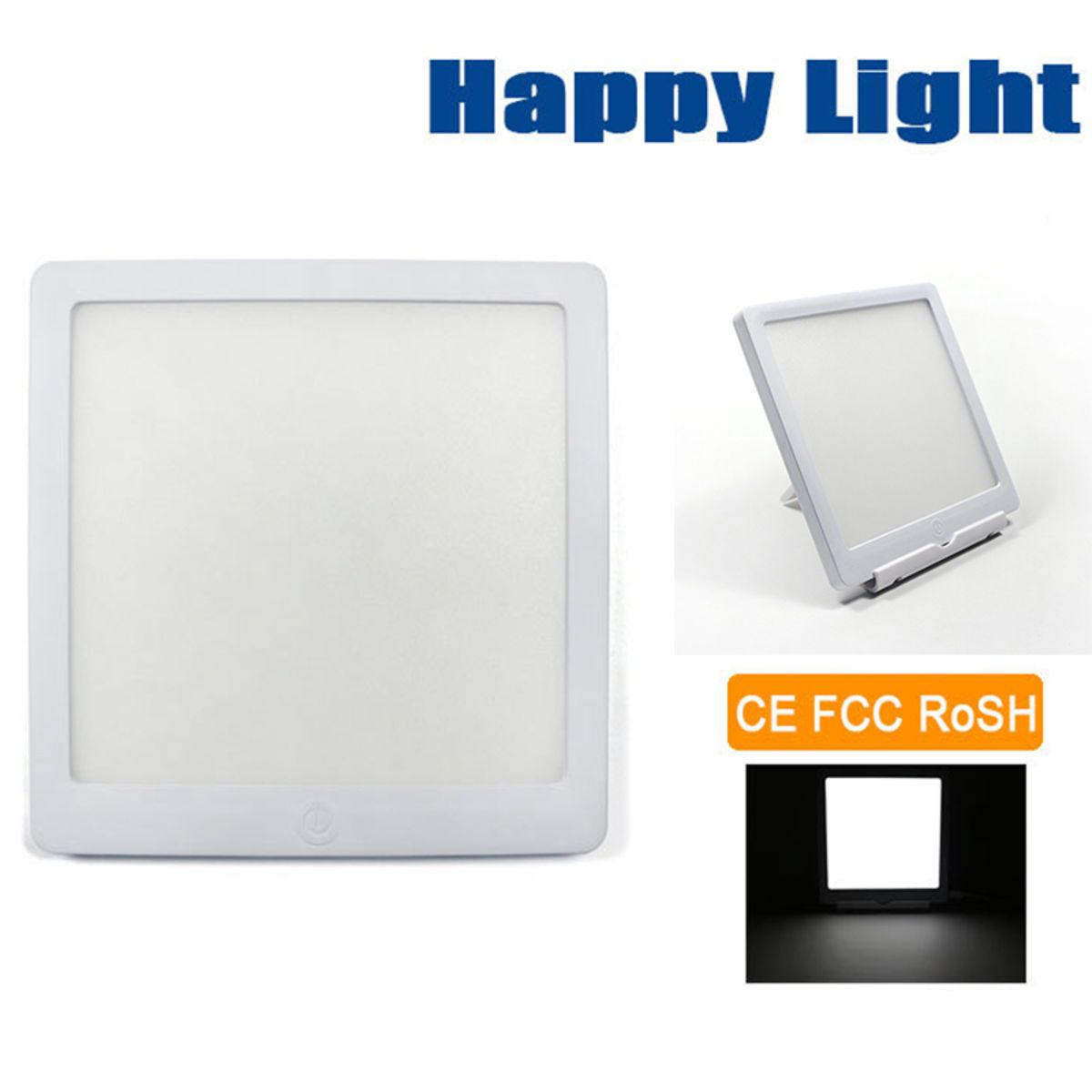 UV Free LED Happy Light Therapy Lamp Bright White