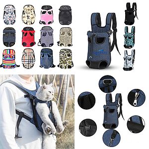 Legs Out Front Pet Dog Carrier Back Chest Backpack Holder