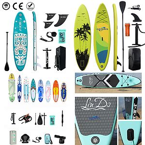 Inflatable Stand Up Paddle Board w Premium SUP Accessories