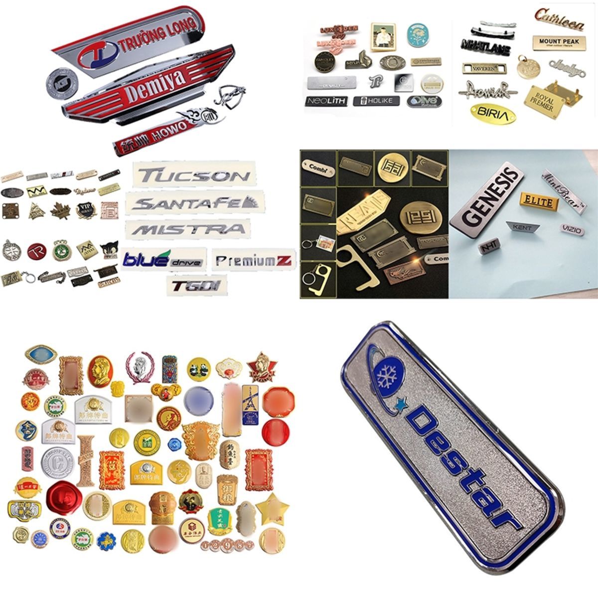 Personalized Aluminum Raised Engraved Name Plate W Adhesive