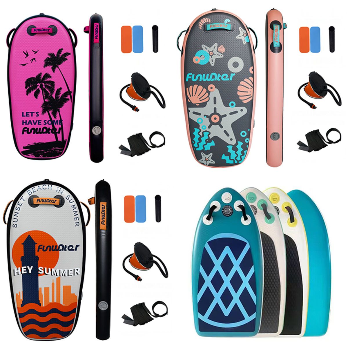 Bodyboard Beach Kids Ultra Lightweight PVC Core Boogie Board