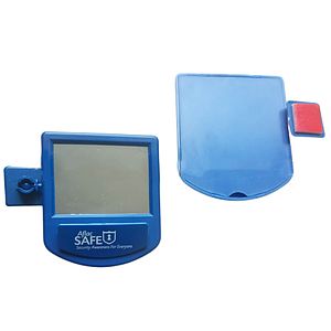 Clip On Security Cubicle Mirror with Frame Copyholder