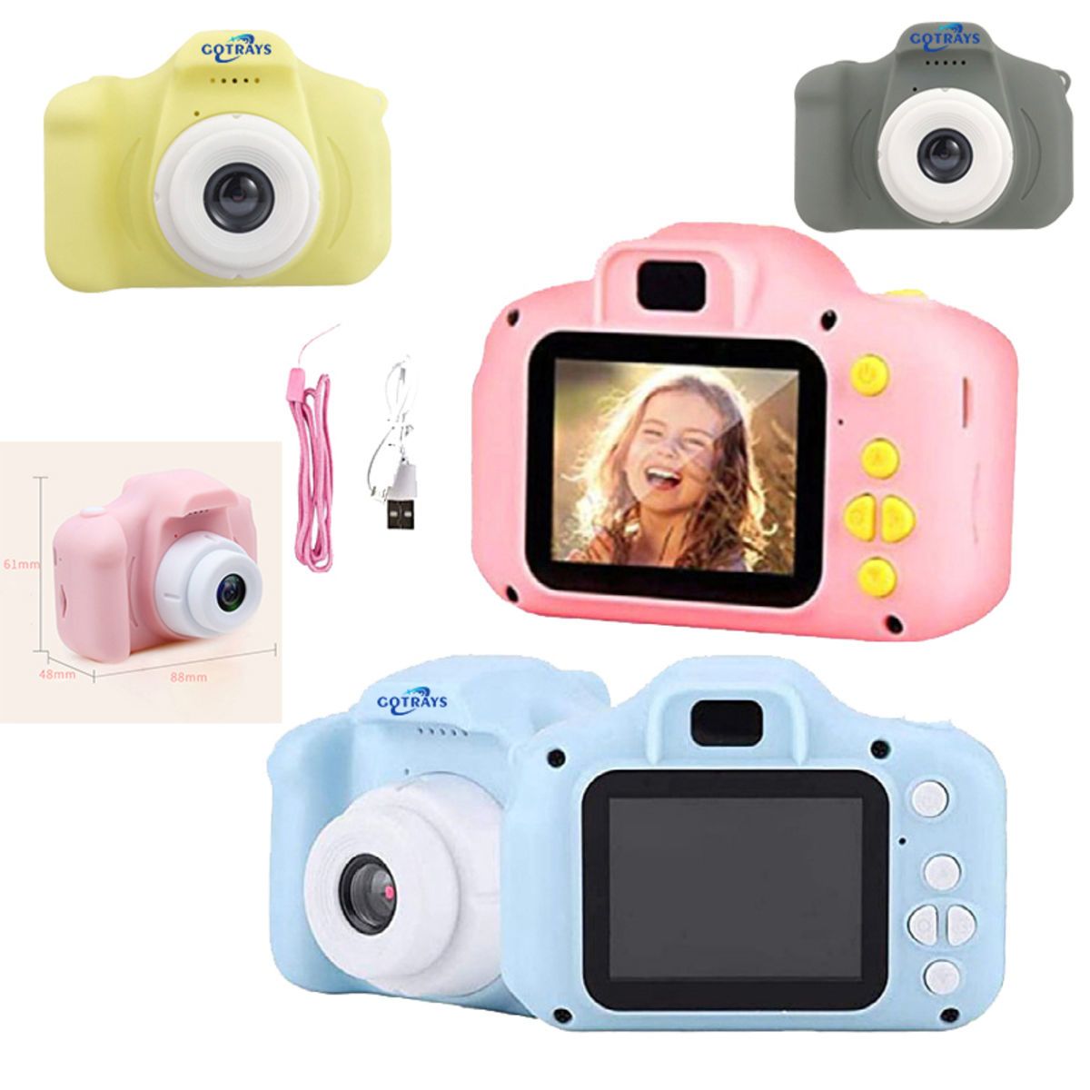 Upgrade Kids Selfie Camera, Christmas Birthday Gifts for Boy
