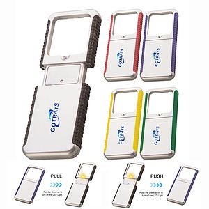 10x Lighted-Pocket Hand Held Mini Magnifier With LED Light
