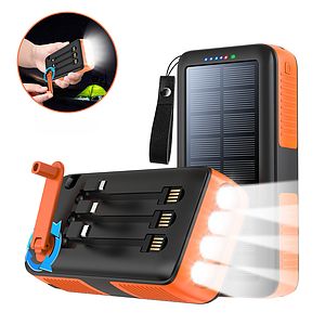 Solar Charger Power Bank - Portable Charger,25000mAh Qc3.0