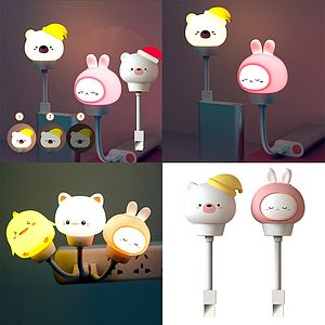 Smart Cartoon Voice-Activated Night Light USB Voice Control