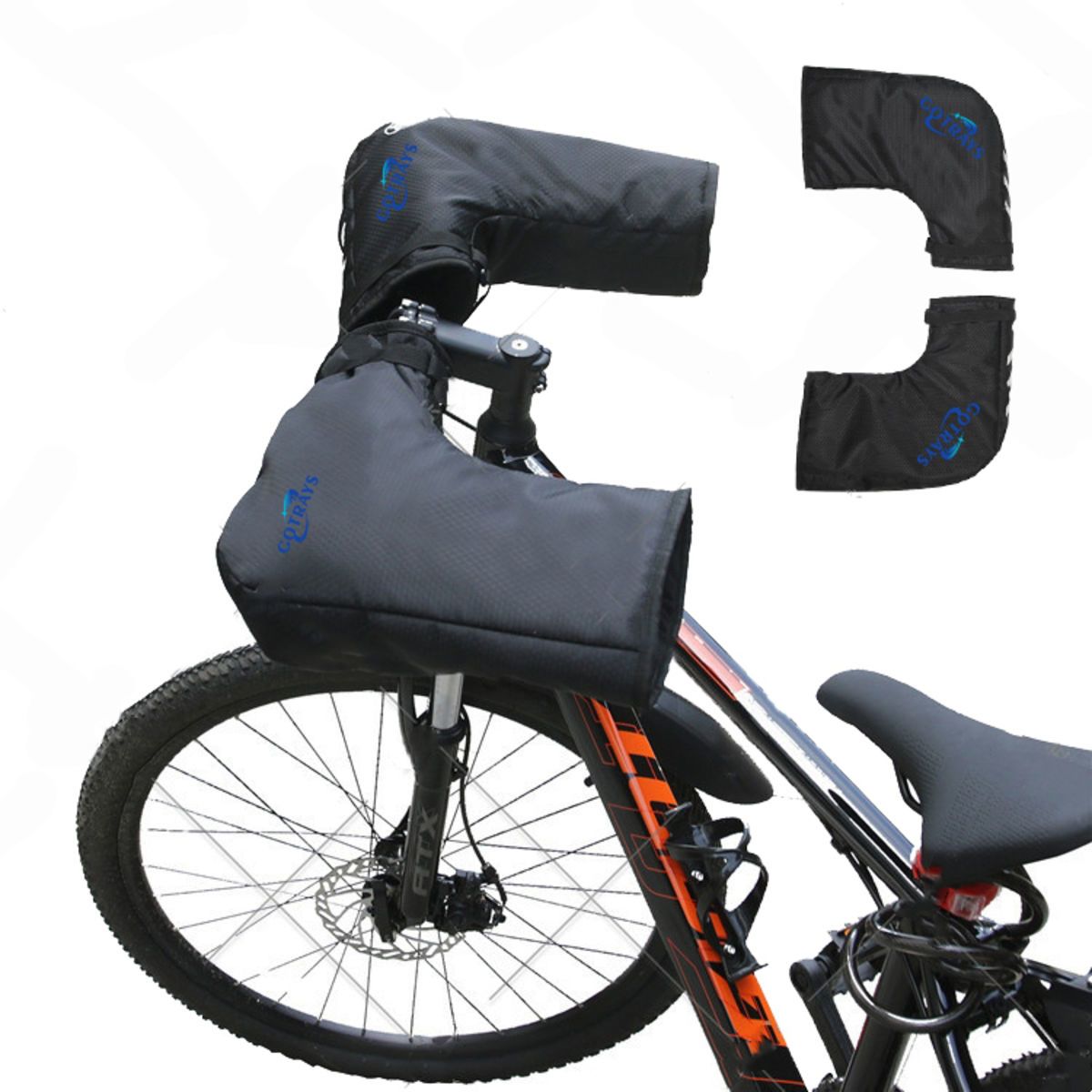 Bike Handlebar Mittens Bicycle Mitts Winter Thermal Cover