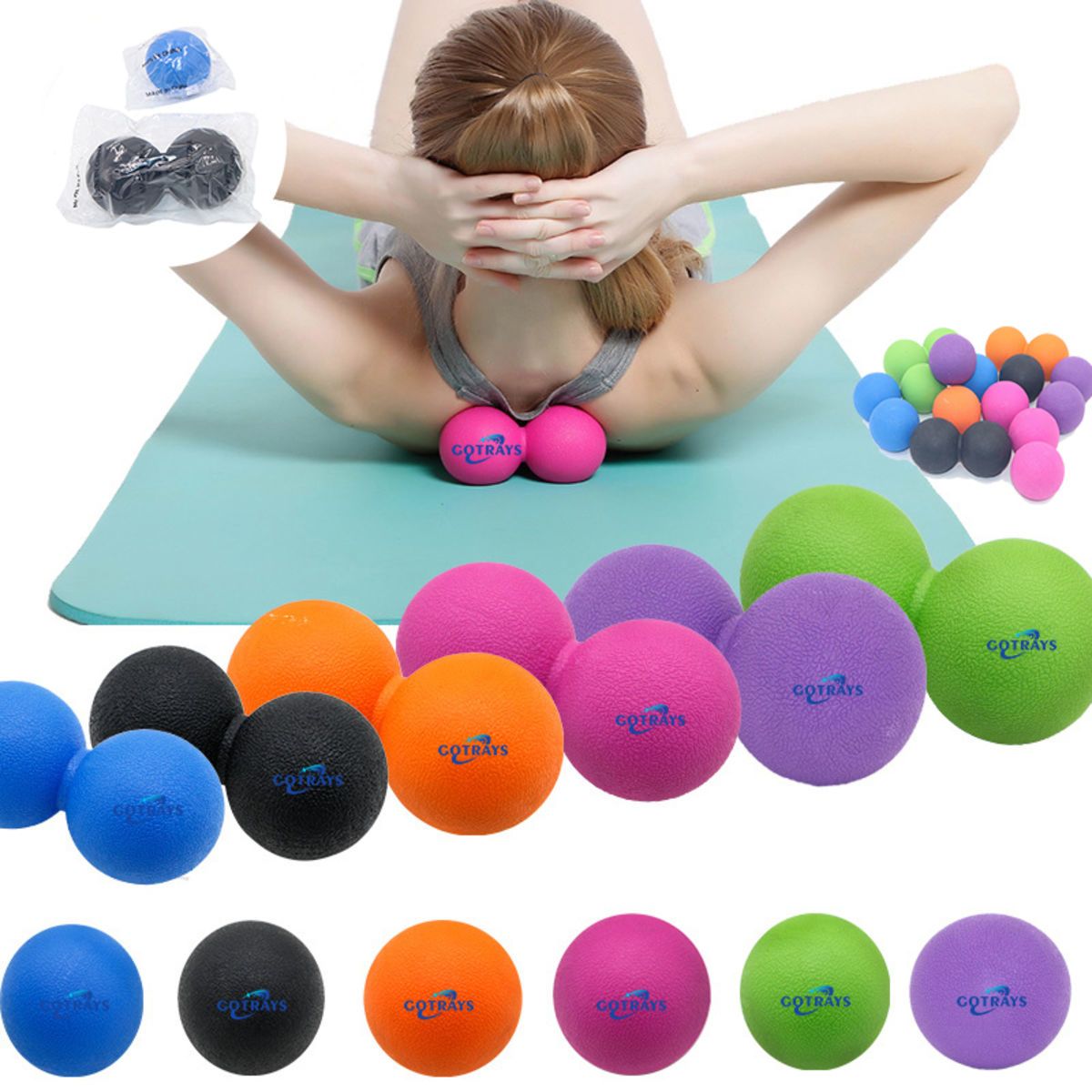 Peanut Massage Ball - Double Lacrosse Mobility Tool