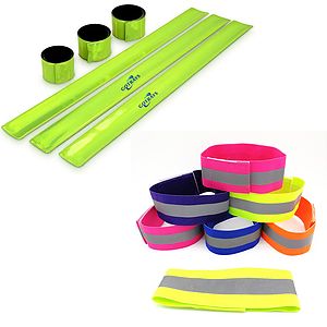 6 Pcs Reflective Bands for ArmWristLeg, High Visibility
