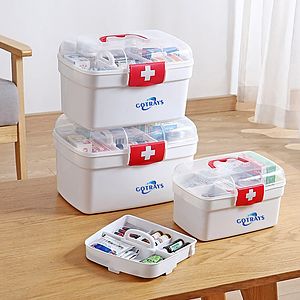 Three Size Medical Box, First Aid Box with Portable Handle