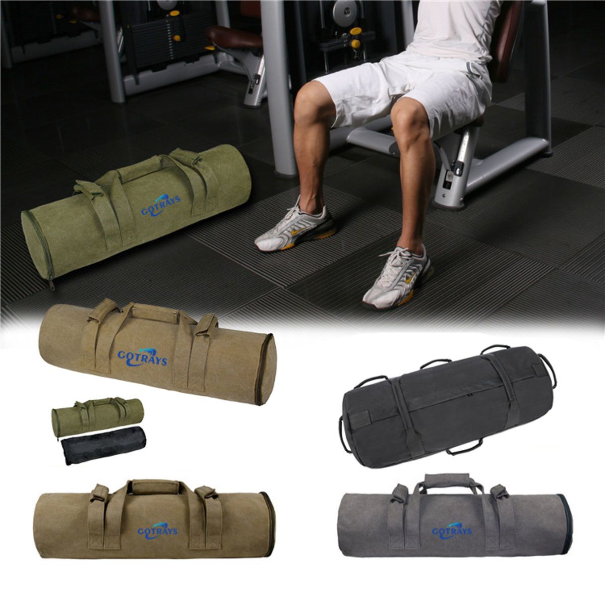Heavy Duty Sandbag Workout with Gripping Handles for Fitness