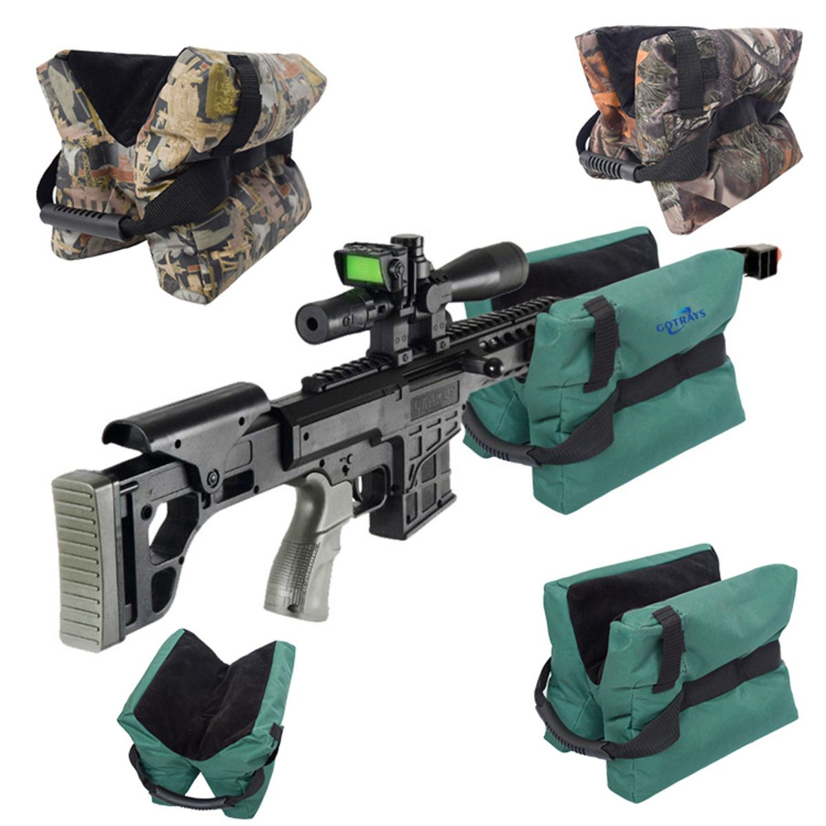 Super-Large Unfilled Shooting Rest Bag for RiflesLong Guns