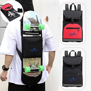 Foldable Skateboard Backpack Bag Carrier w Shoulder Straps