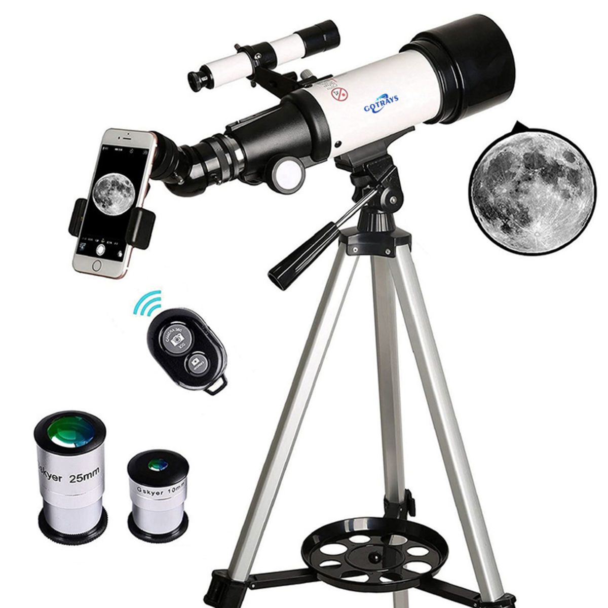 70mm Aperture 400mm Mount Astronomical Refracting Telescope