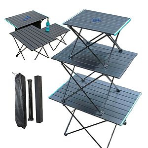 Portable Foldable Camping Table Ultralight Aluminum Beach