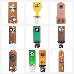 Custom Magnetic Wall Mounted Bottle Opener and Catcher