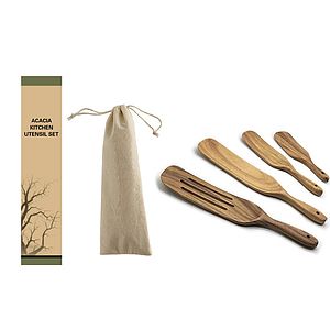 Wood Spurtles Kitchen Set, Acacia Wooden Spoons