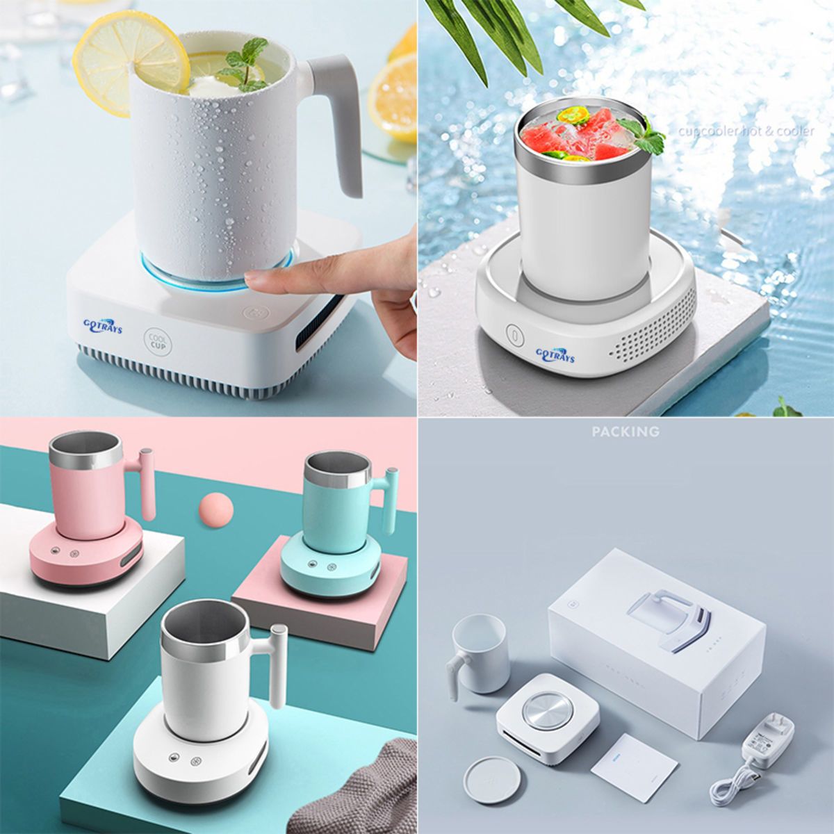 2in1 Coffee Cup Warmer or Cooler Desktop Heating and Cooling