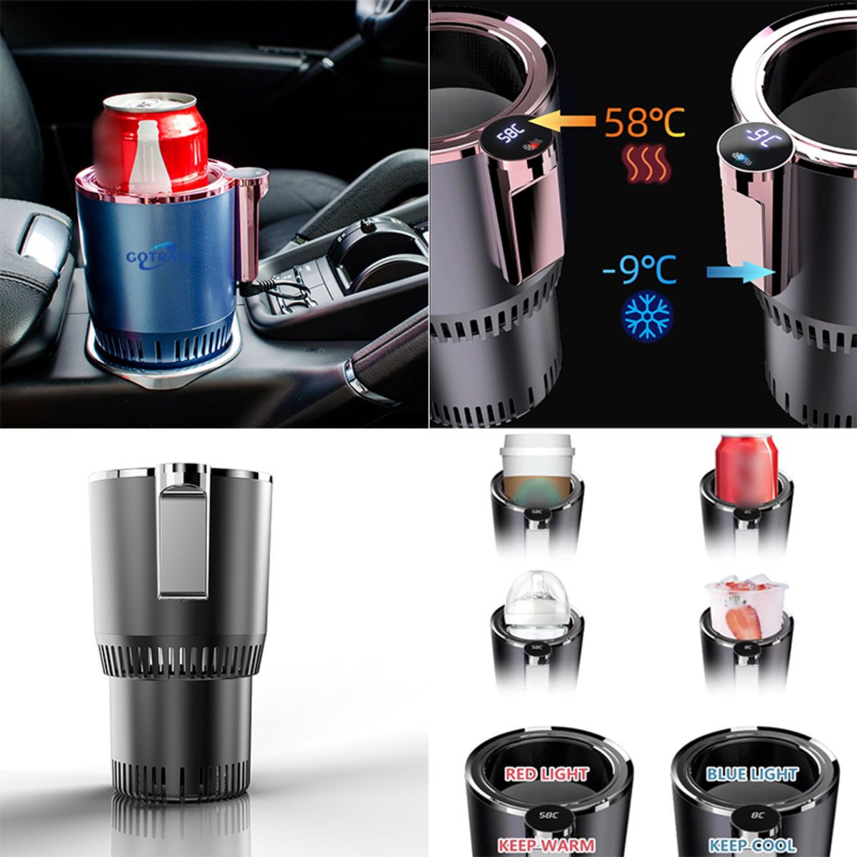 12V24V Smart Temperature Control Travel Coffee Mug for Car
