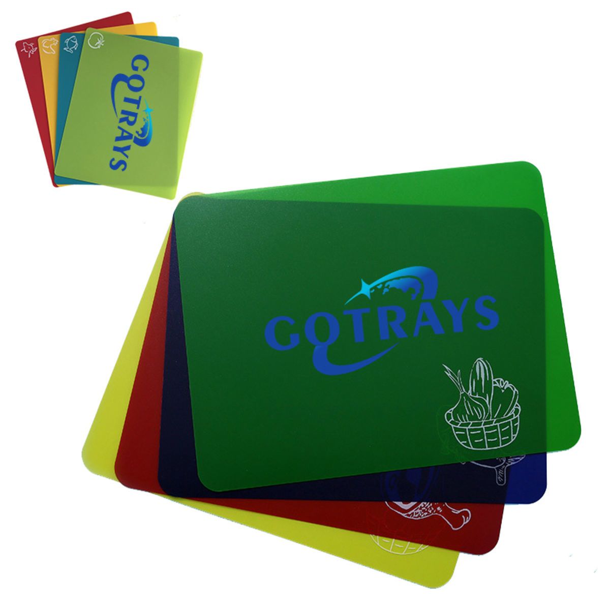 Flexible Board Grade Plastic Kitchen Cutting Mat