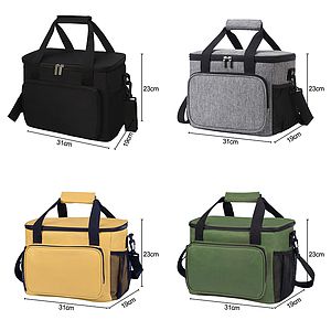 15L Insulated Lunch Bag for WomenMen, Large Leakproof Cooler Tote Pockets for Food, Reusable Soft