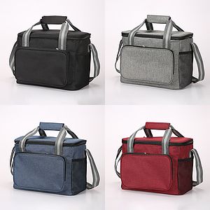 15L Insulated Lunch Bag for WomenMen, Large Leakproof Cooler Tote Pockets for Food, Reusable Soft