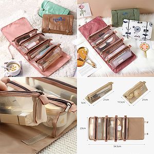 4 in 1 Women's Toiletry Foldable Detachable Cosmetic Bag