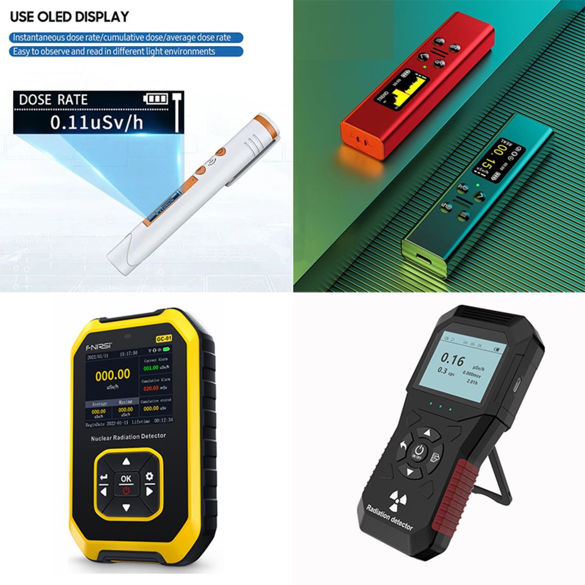 Geiger Counter Nuclear Radiation Detector Dosimeter with LCD