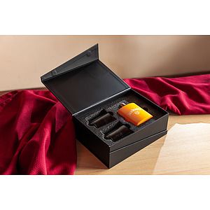 6 oz Flask & 10 oz Island Rocks Glasses - Gift Set