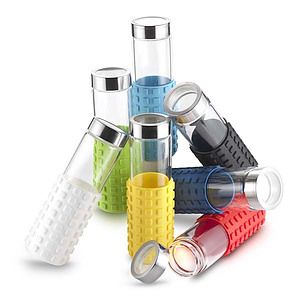 20 oz Silicone Grip Square Bottle