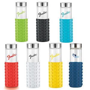 20 oz Silicone Grip Square Bottle