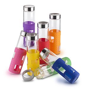20 oz Silicone Rectangle Cutout Bottle