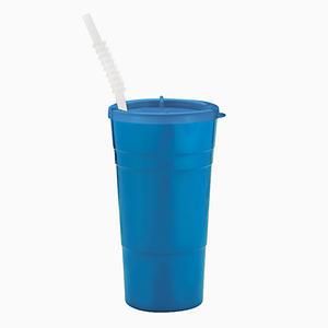 22 oz Reusable Plastic Party Cup With Lid