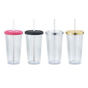 20 oz Venti Slurpy Clear with Solid Lid Tumbler