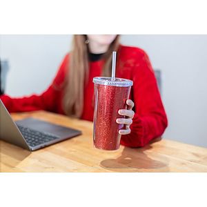20 oz Venti Slurpy Clear with Solid Lid Tumbler