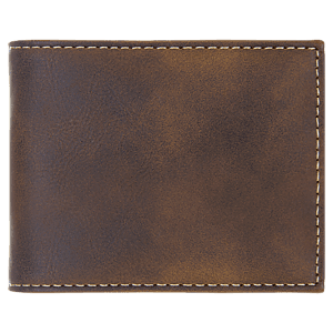 Leatherette Bifold Wallet wFlip ID Display