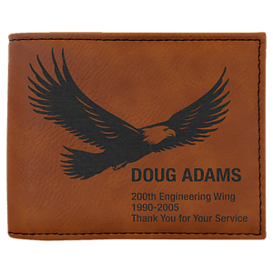 Leatherette Bifold Wallet wFlip ID Display