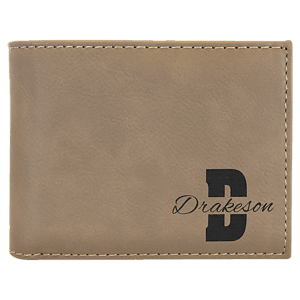 Leatherette Bifold Wallet wFlip ID Display