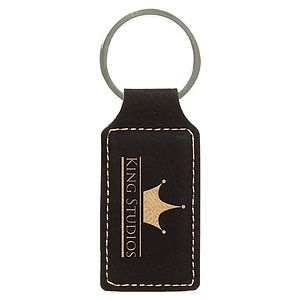 Leatherette Key Tag - Rectangle (2.75x1.25)