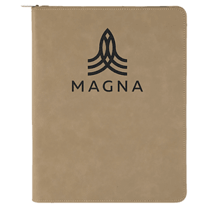 Leatherette Padfolio with Zipper