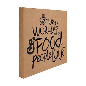 Leatherette Wall Decor  Plaque (10x10)