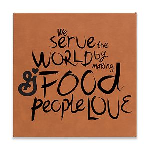Leatherette Wall Decor  Plaque (10x10)