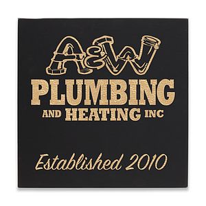 Leatherette Wall Decor  Plaque (14x14)
