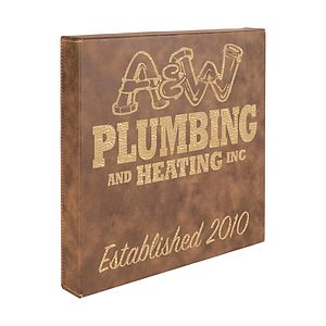 Leatherette Wall Decor  Plaque (14x14)