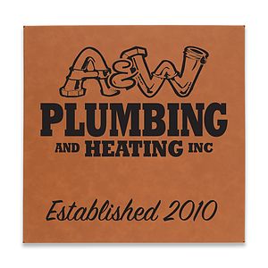 Leatherette Wall Decor  Plaque (14x14)