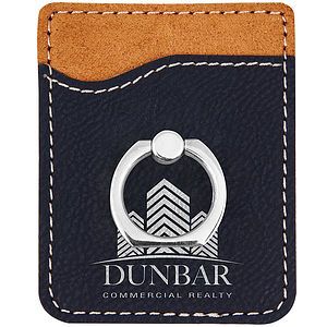 Leatherette Phone Wallet with ring (2.375x3.125)