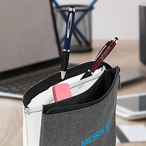 Heathered Reusable 3-Pocket EVA Pouch